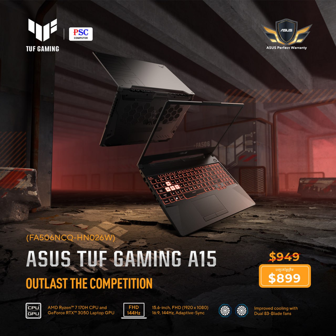 Asus TUF Gaming A15 FA506NCQ-HN026W